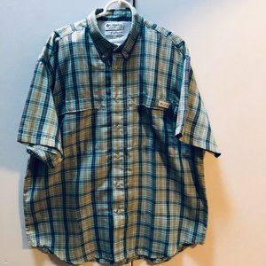 NEW Columbia Short sleeve performance fish gear shirt - M